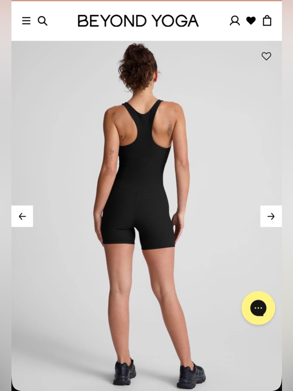 Beyond Yoga Routine Ribbed Biker Jumpsuit NWT - Picture 9 of 10